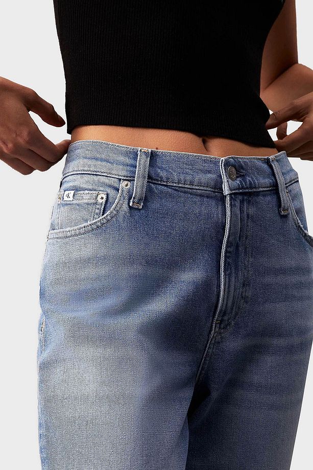 Streç Yüksek Bel Slim Fit Jeans J20J2227641AA  KOT PANTOLON J20J222764 1AA - 4