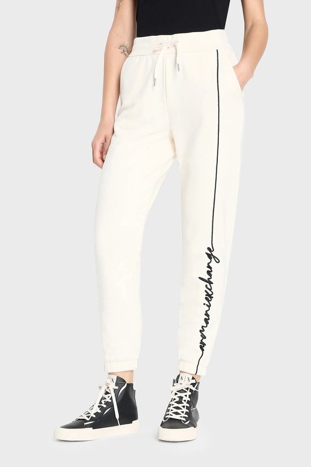 Cotton Waistband High Waist Regular Fit Sports Trousers 6RYP70