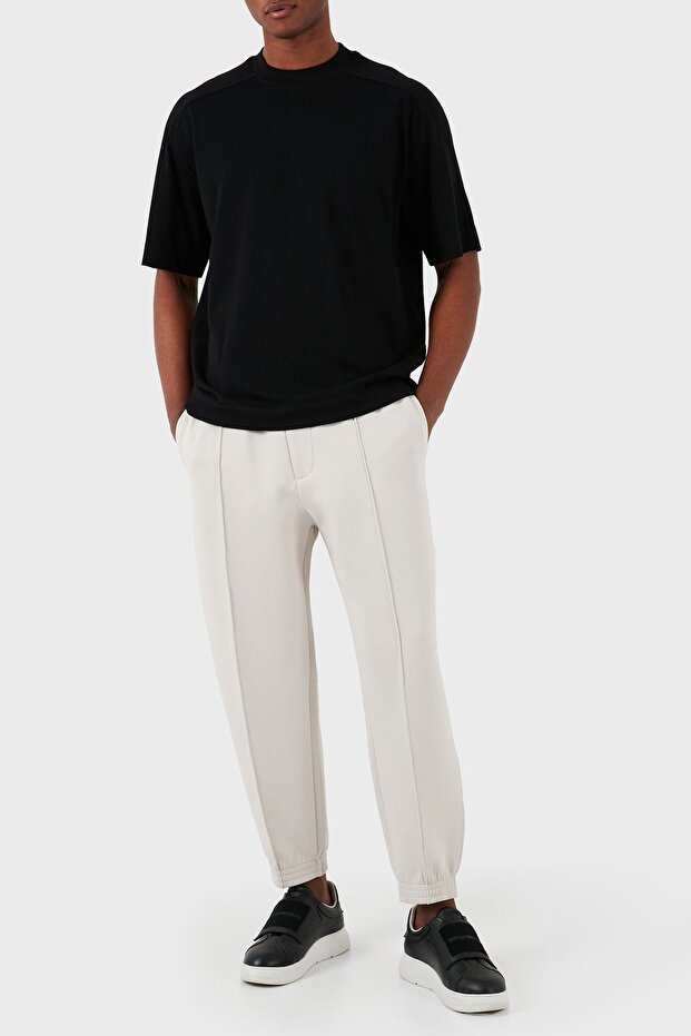 Men's Jogger Trousers - Cotton, Regular Fit PANT 3D1P75 1JHSZ 0646