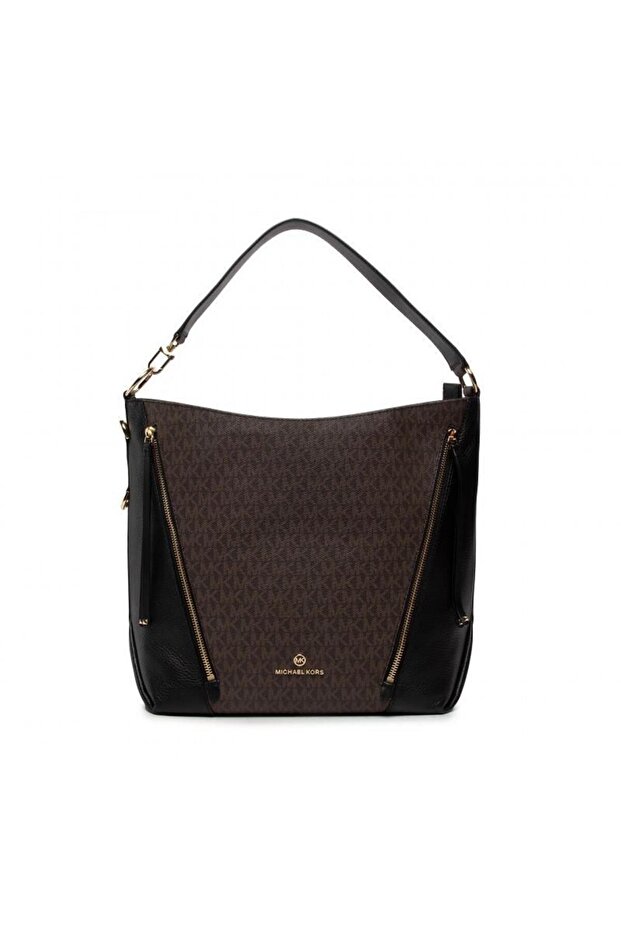 Women's Shoulder Bag - 30f1gbnh3b Brown/White