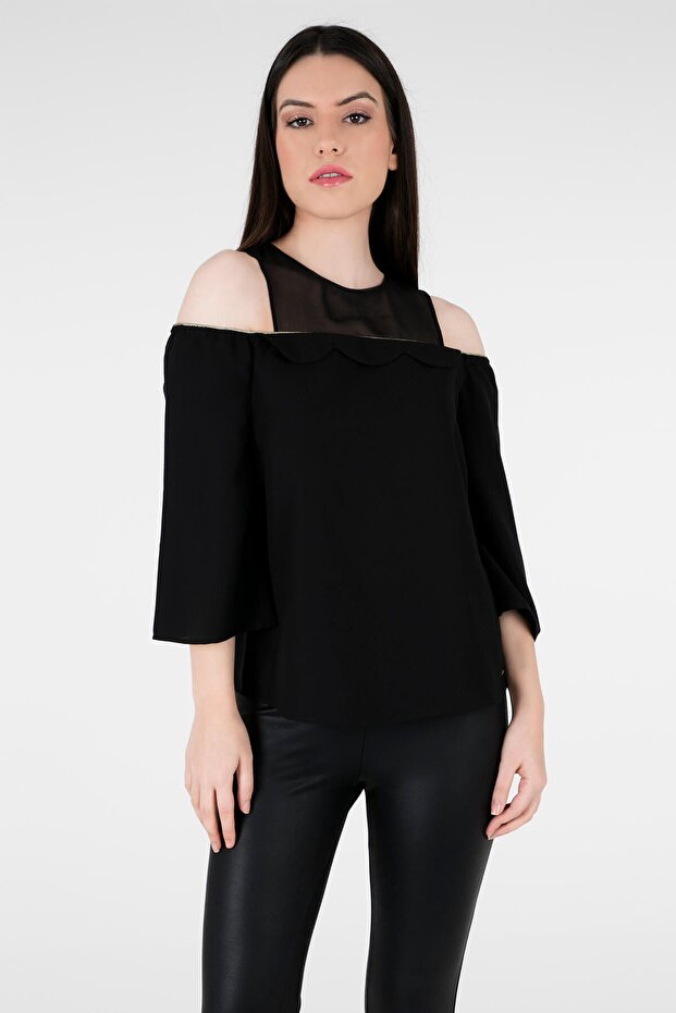 Kadın Siyah Bluz - 2