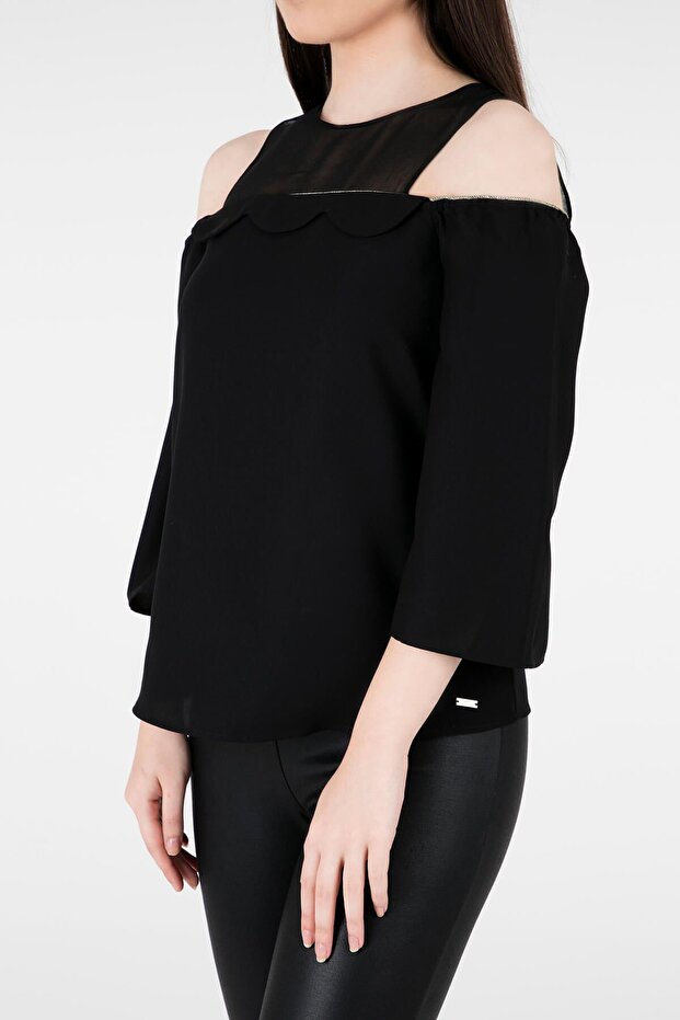Kadın Siyah Bluz - 6