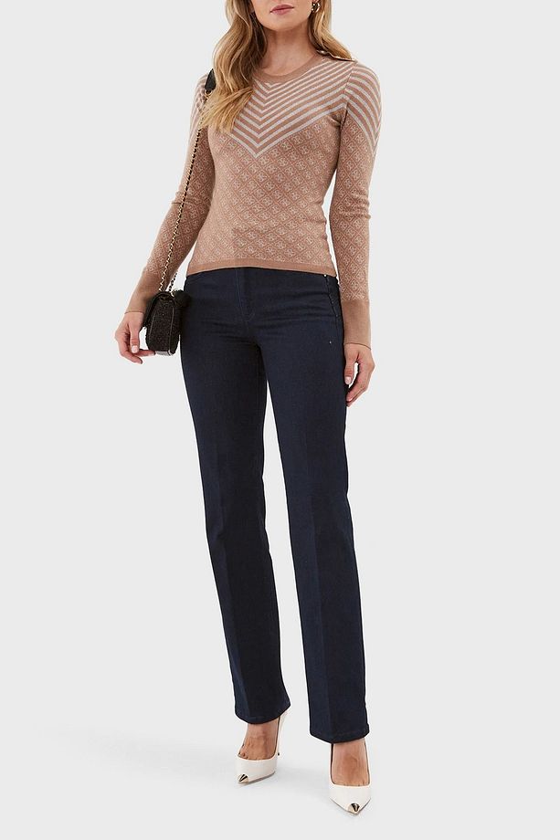 Ls Rn Yün Karışımlı Slim Fit Bisiklet Yaka Kazak KAZAK W3BR26Z3AE0 F1KK - 3