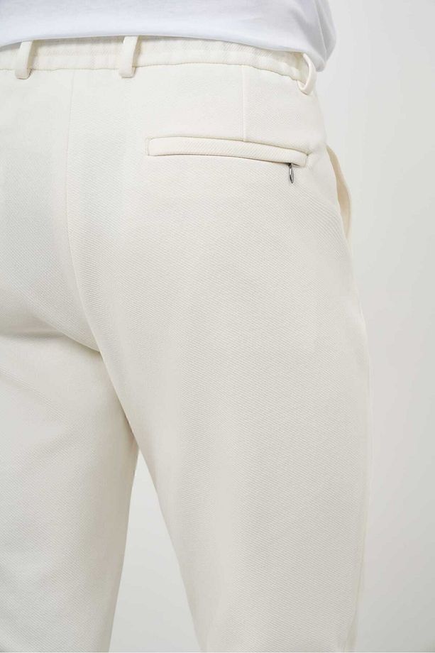 Erkek Ekru Jogger Dynamic Fit Spor Pantolon - 4