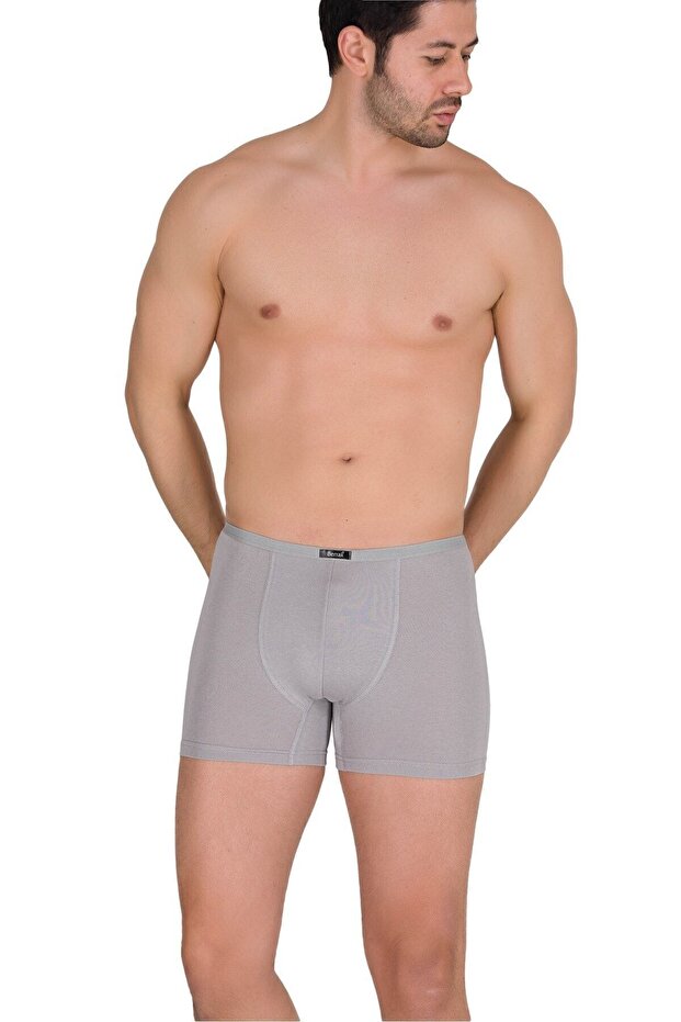 Erkek Gri Boxer 4'lü - 1