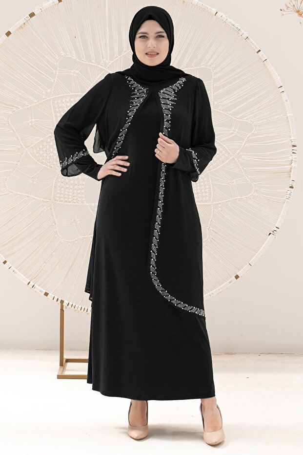 Rochie de seara neagra - Model TBS838 - 3