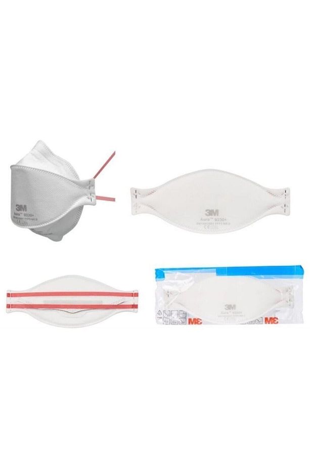 Tek Kullanımlık Toz Ve Sis Maskesi, Ffp3, 10 Adet 9330 Aura Ventilsiz - 1
