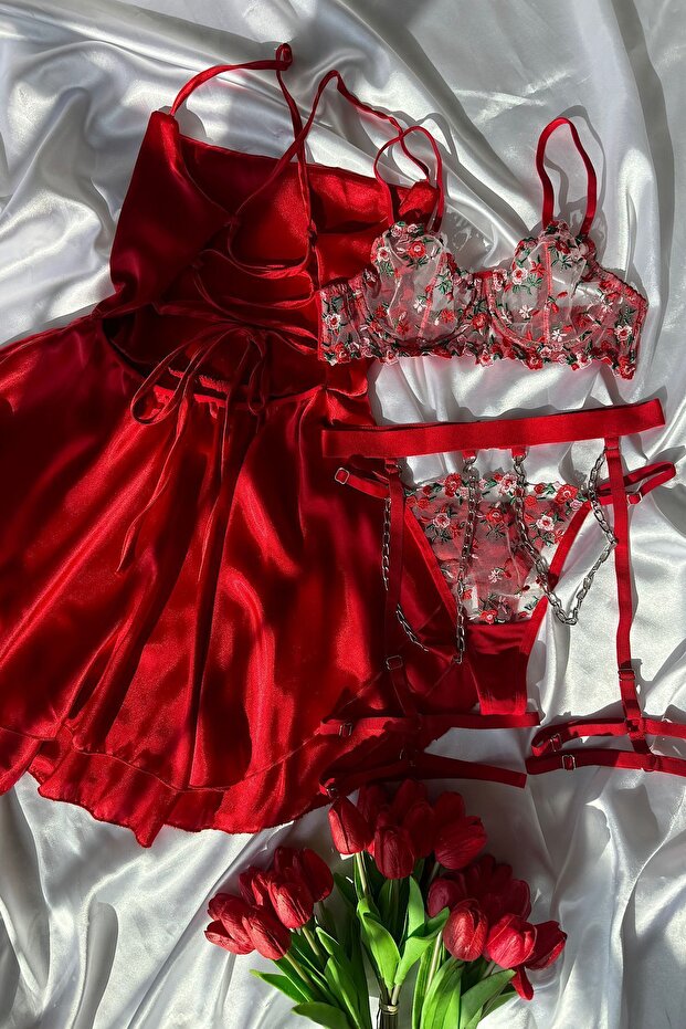 New Year Special Satin Nightgown Set (Secret Shipping)