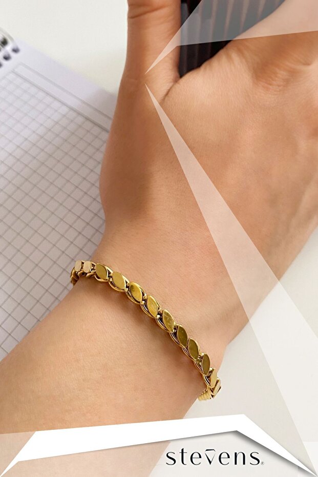 Stainless Anti-Tarnish Steel Barley Chain Bracelet