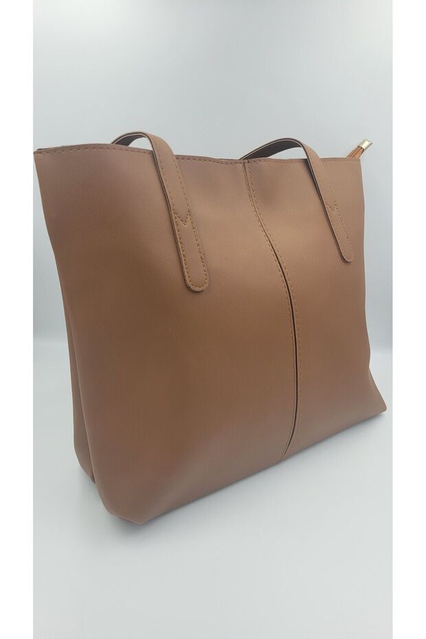 Women's Tan Briefcase School Business Bag Shoulder Bag Large Wide Daily Useful Bag Stylish Bag
