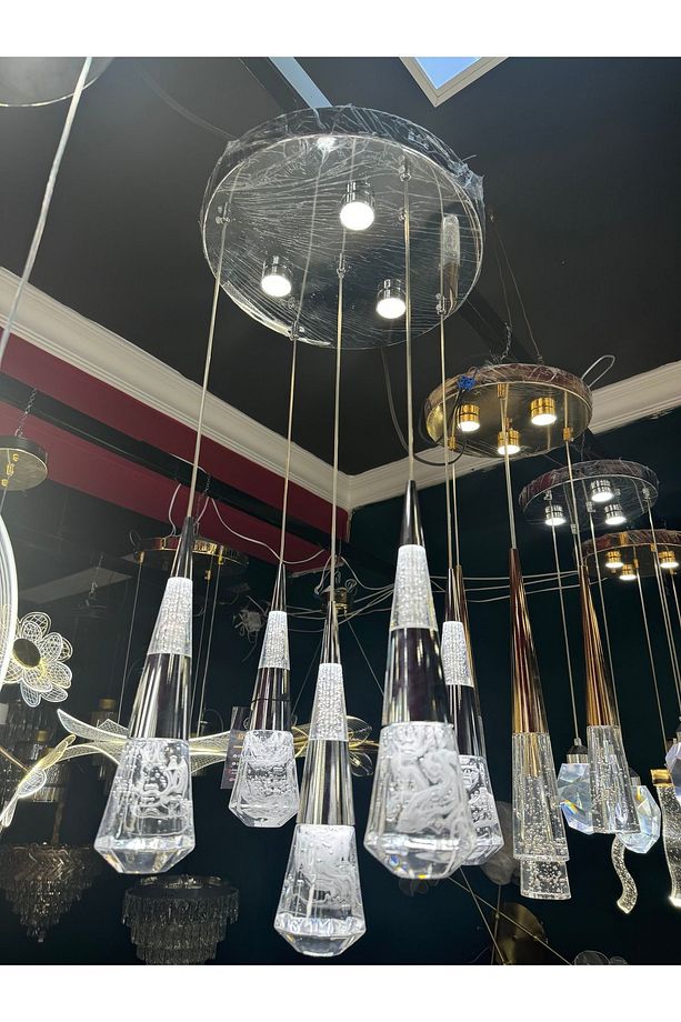 4 lü dalga led avize - 3
