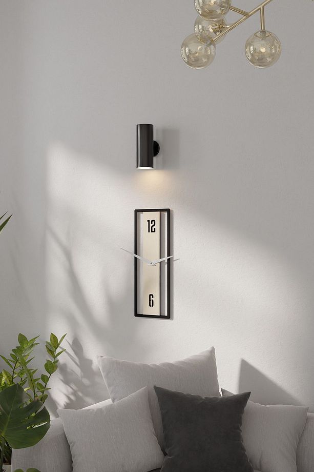 Dekoratif Minimal Dikdörtgen Duvar Saati - 5
