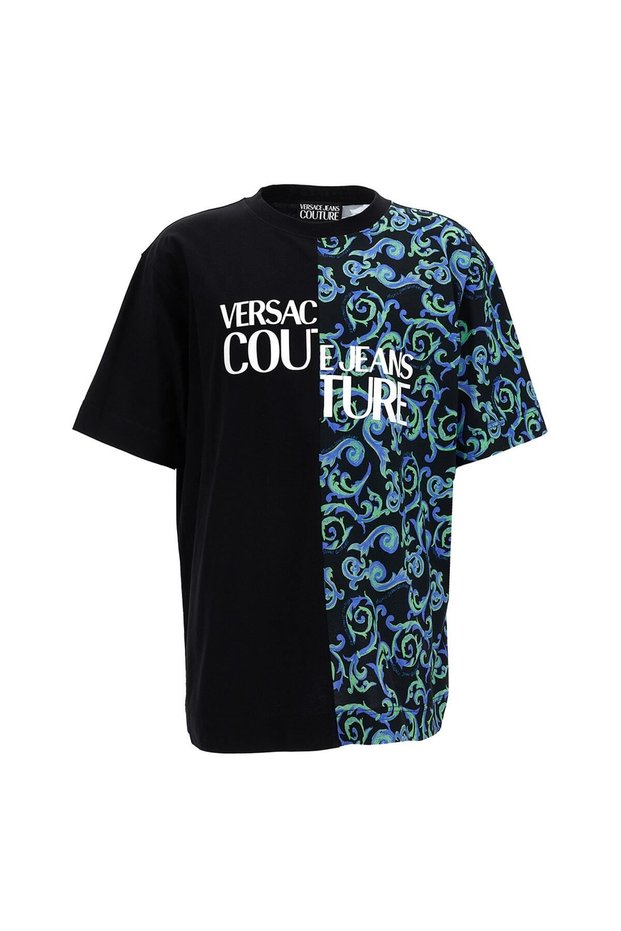 Crew Neck Black Men's T-shirt 74gahe06cj00e899