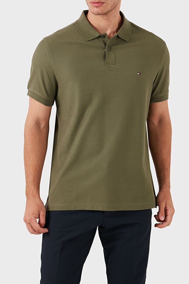 Men'sPoloNeck Cotton TShirt- Mw0mw35626 Msh