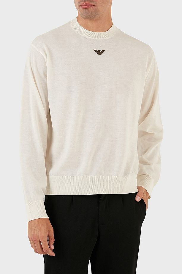 Bisiklet Yaka Regular Fit % 100 Yün Kazak Erkek KAZAK 6R1MXG 1MNGZ F1F4 - 3
