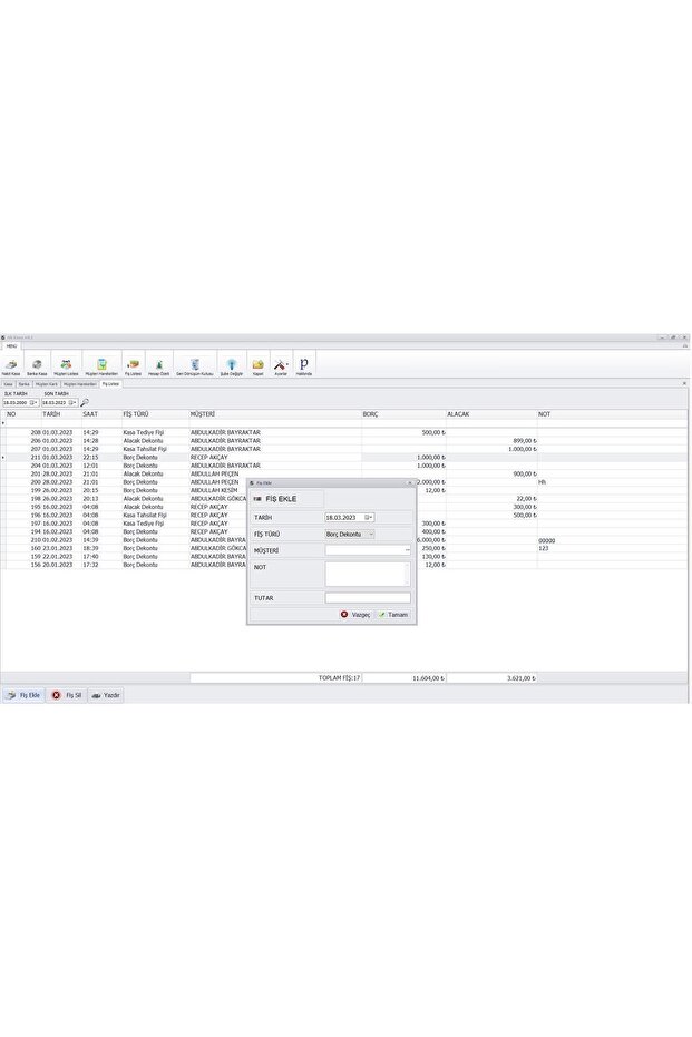 Online Cari Takip Programı - 6