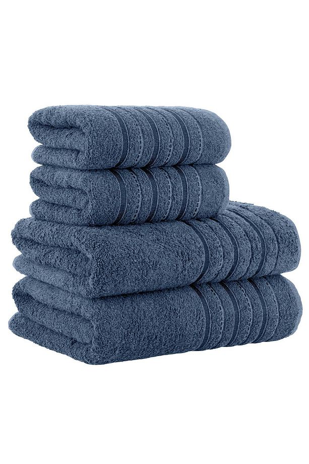4 Lü Banyo Havlusu Seti Dora Indigo - 70 X 140 - 5
