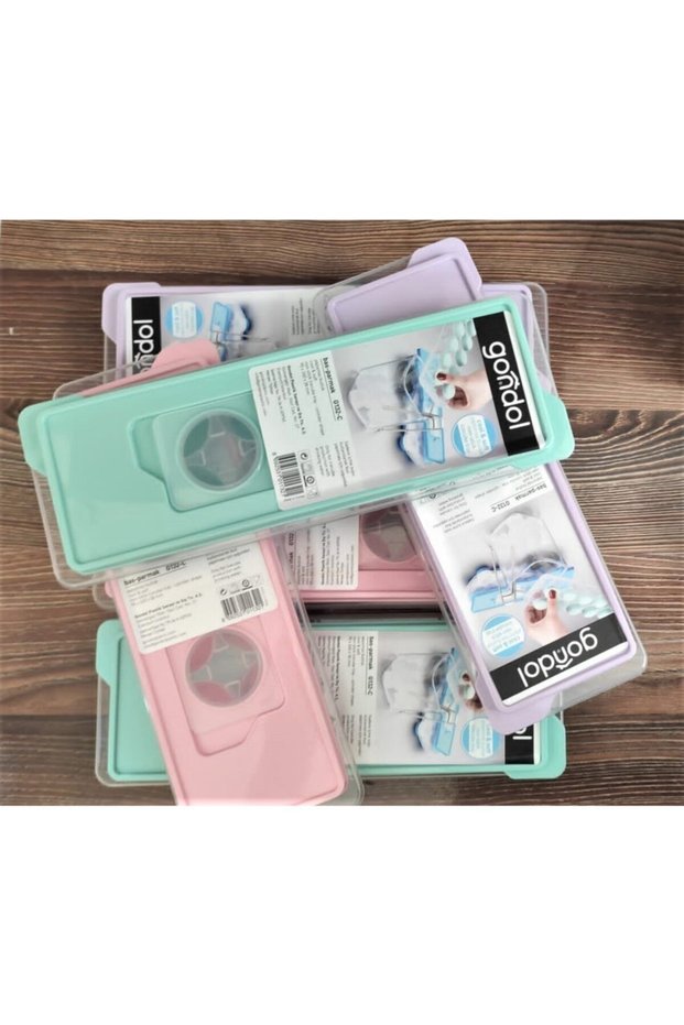 Bass-Finger Non-Stick Lid Icebox (G-132-C) 6-Piece (Lila-Water Green-Pink) Silicone Additive