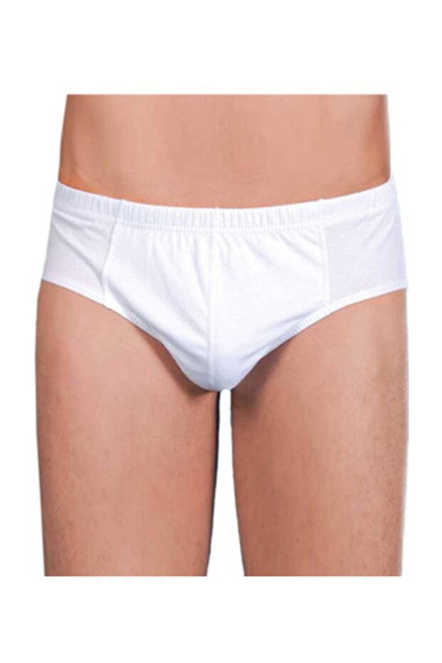 Men's 100% Cotton Pack of 6 100% Cotton White Slip Panties