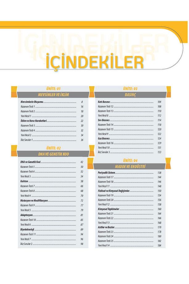 2025 8. Sınıf Hiper Fen Bilimleri Konu Anlatımlı & Etkinlikli Soru Bankası / 9786256935334 - 4