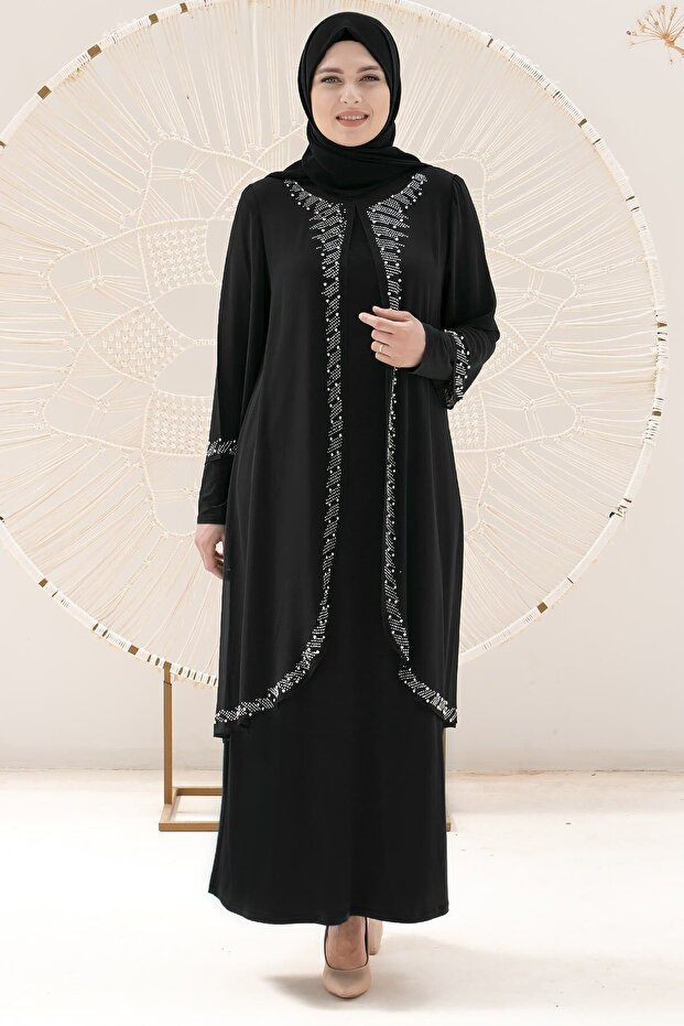 Rochie de seara neagra - Model TBS838 - 8