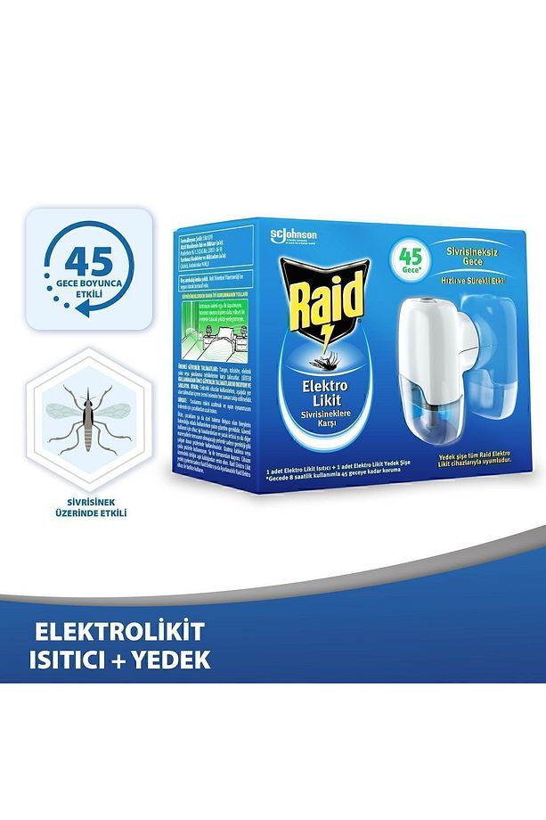 Elekro Likit Cihaz Ve 1 Yedek, 45 Gece (SİVRİSİNEKLERE KARŞI) - 1