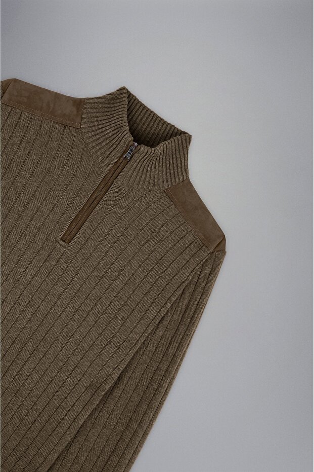 MEN'S ZIPPED PULLOVER C.W. WOOL - 6