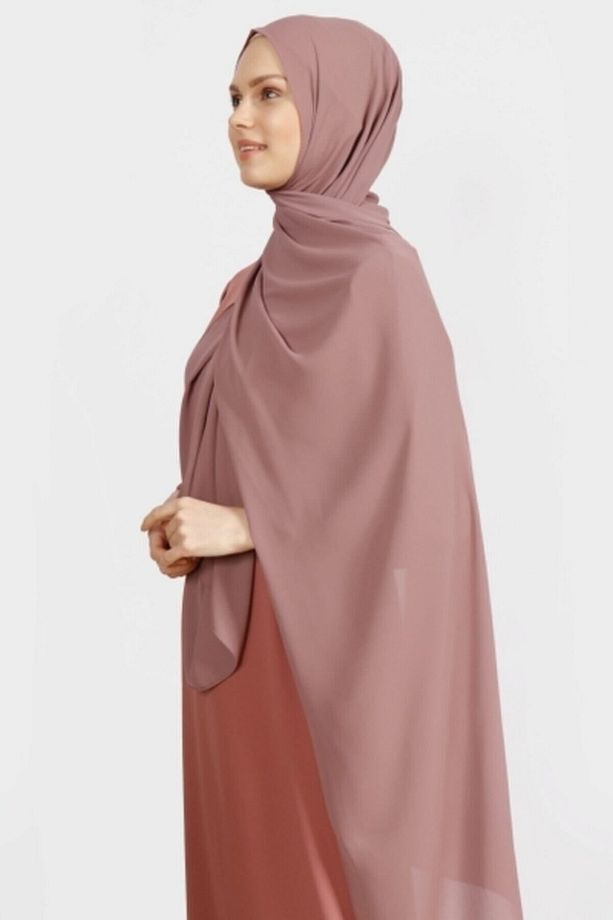 Krep Şal Koyu Pastel Pudra - 4