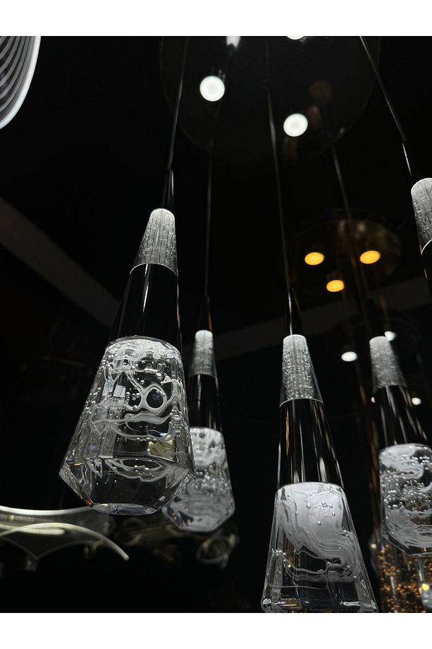 4 lü dalga led avize - 5