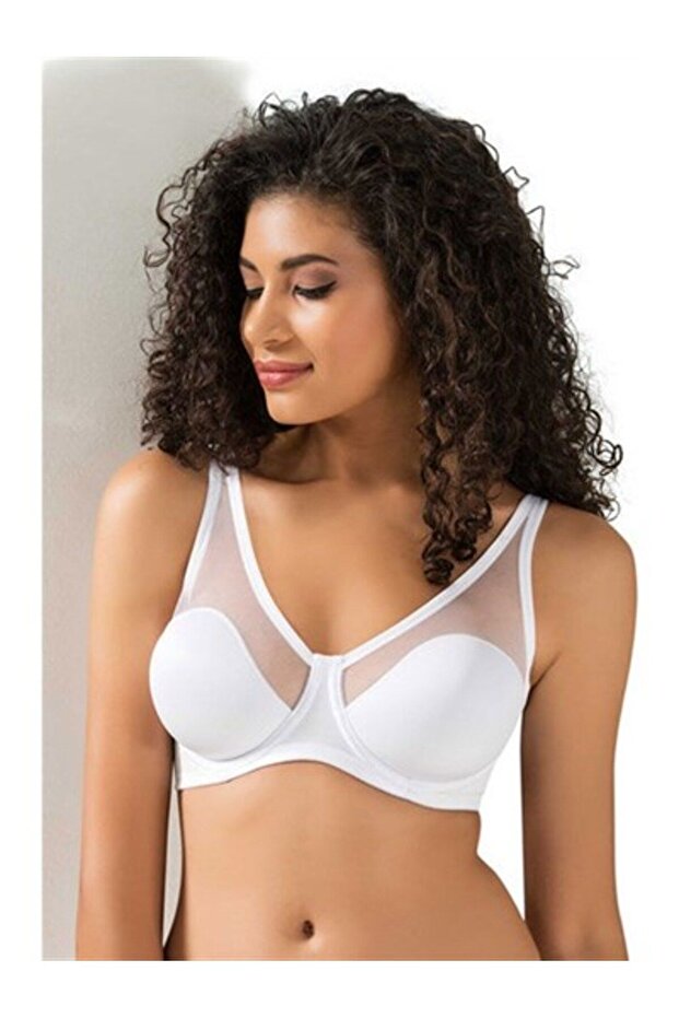 9200 Le Jardin Tulle Coated Soft B Cup Bra Women