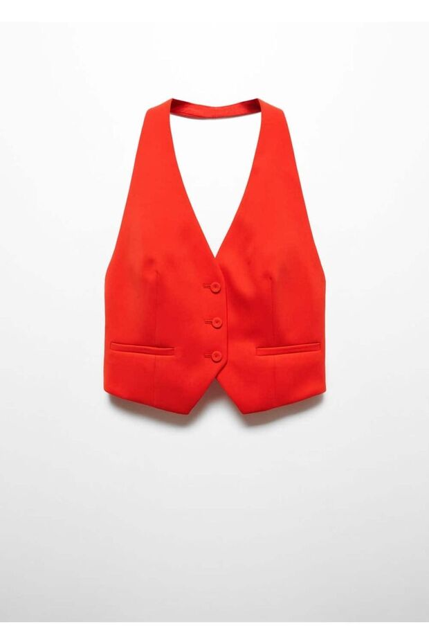 Düğmeli takım yelek - 3