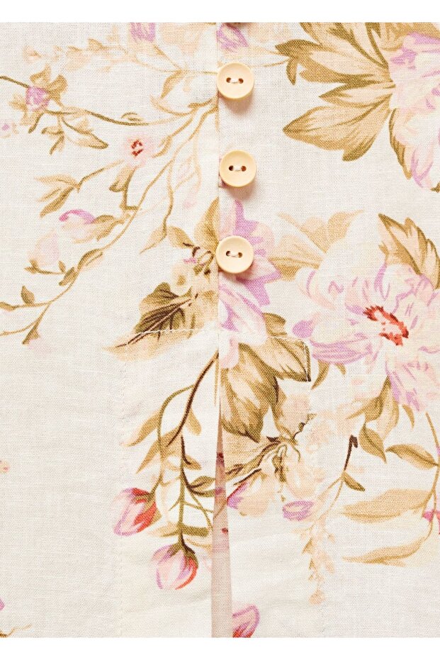 Keten yırtmaçlı etek - 7