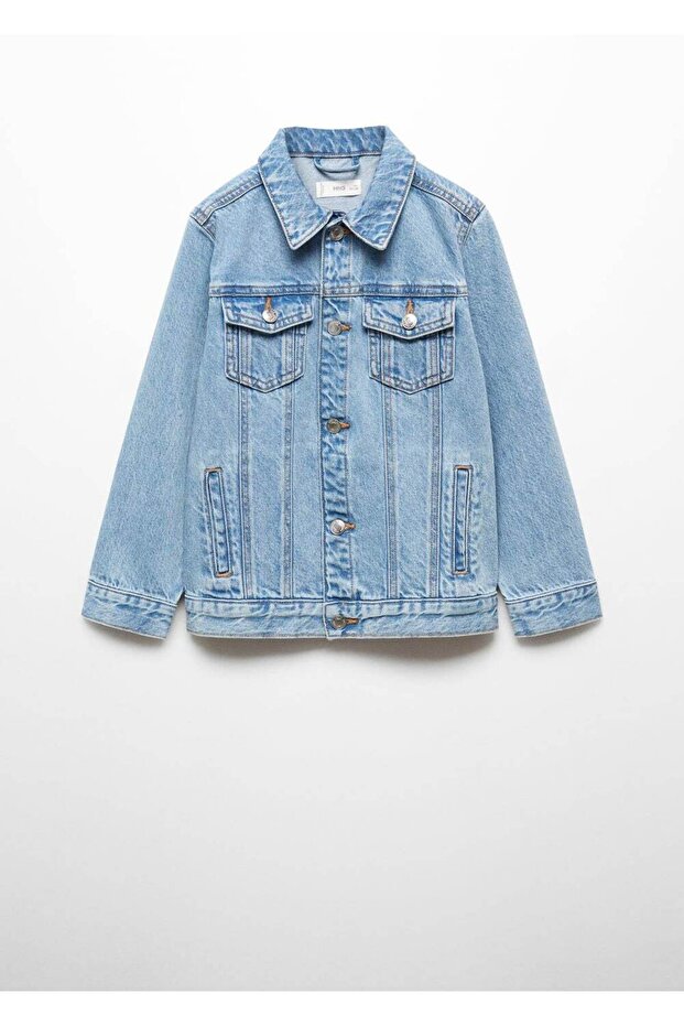 Denim Jacket with Pockets - 3