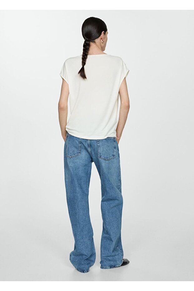 Kısa kollu oversize tişört - 4