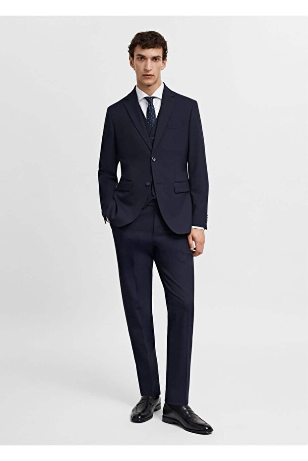 Comfort Strech kumaş dar kesim blazer ceket - 2