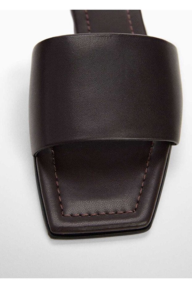 Deri Bantlı Sandalet - 4