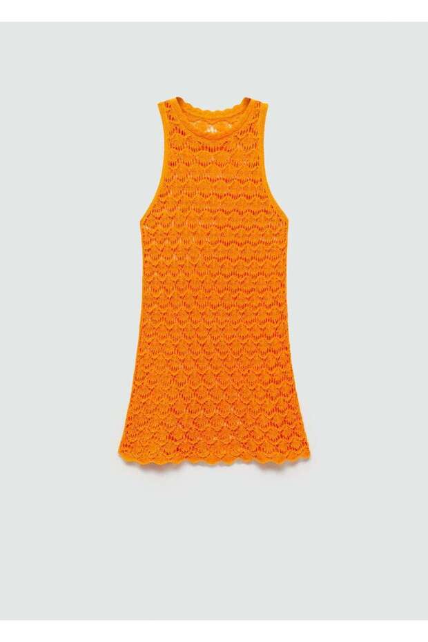 Dantel kısa elbise - 2