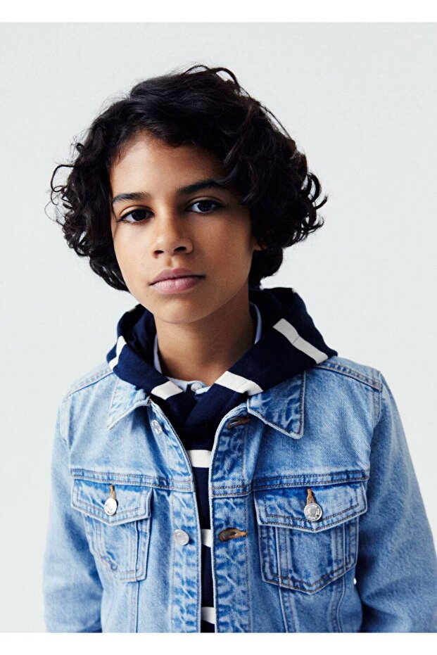 Denim Jacket with Pockets - 5