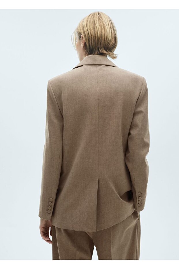 Yün kumaş blazer ceket - 4