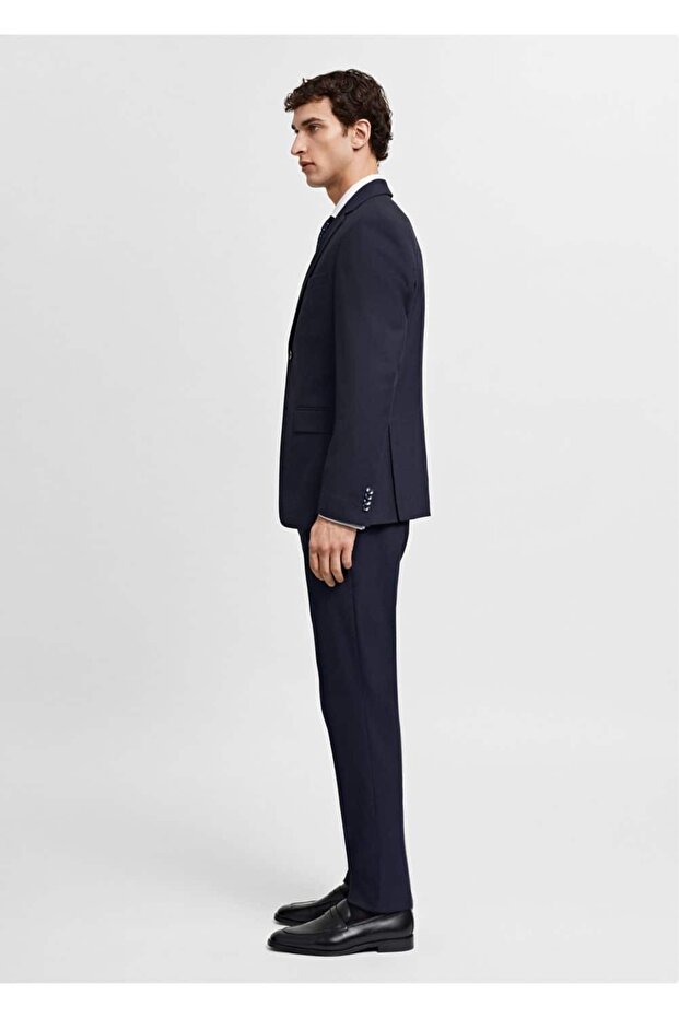 Comfort Strech kumaş dar kesim blazer ceket - 5