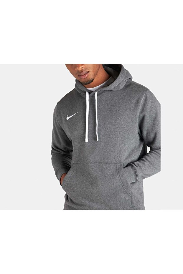CW6894-074 Flc Park20 Fz Bluza z kapturem męska sportowa SZARA - 2