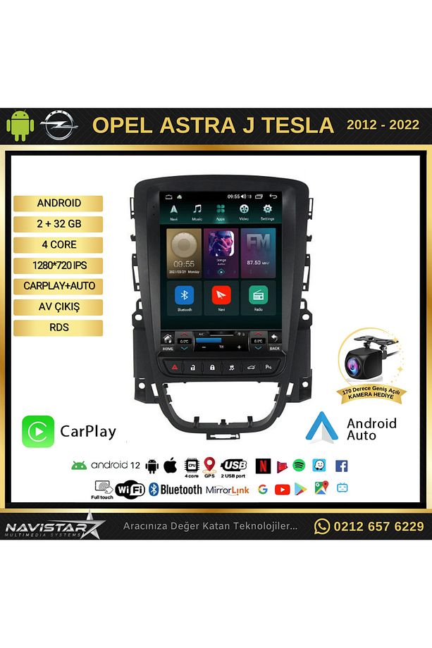 Opel Astra J Tesla Android Multimedya Ekran 2 32 Gb Ips Ekran - 2
