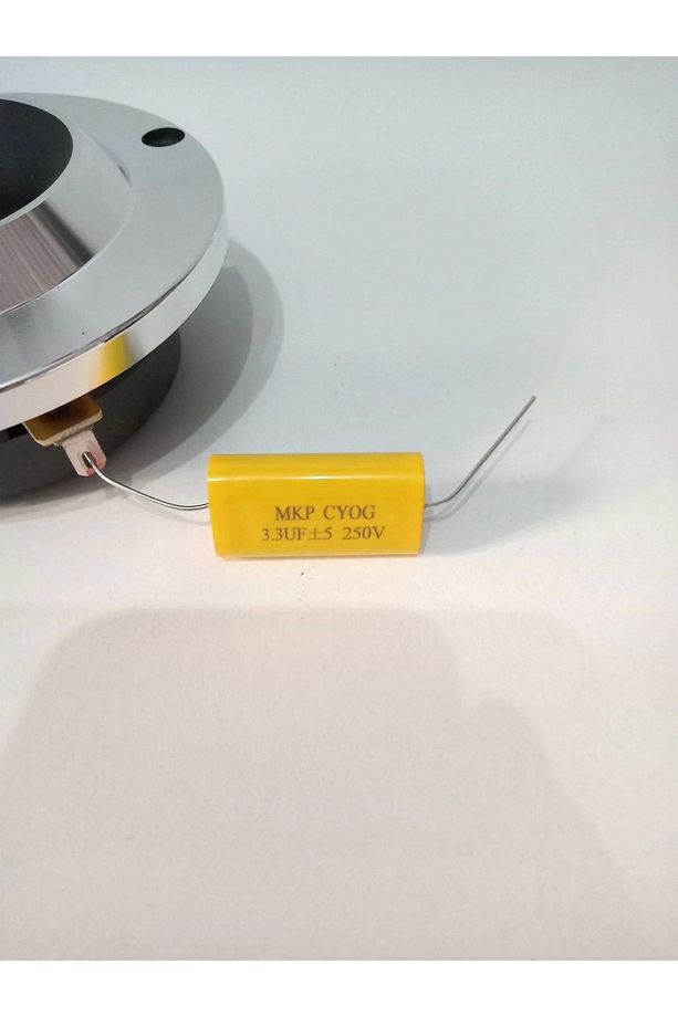 Tweeter Kondansatör - 3.3uf Dome Tweeter Sigortası 1 Adet - Bütün Markalarla Uyumlu - 2