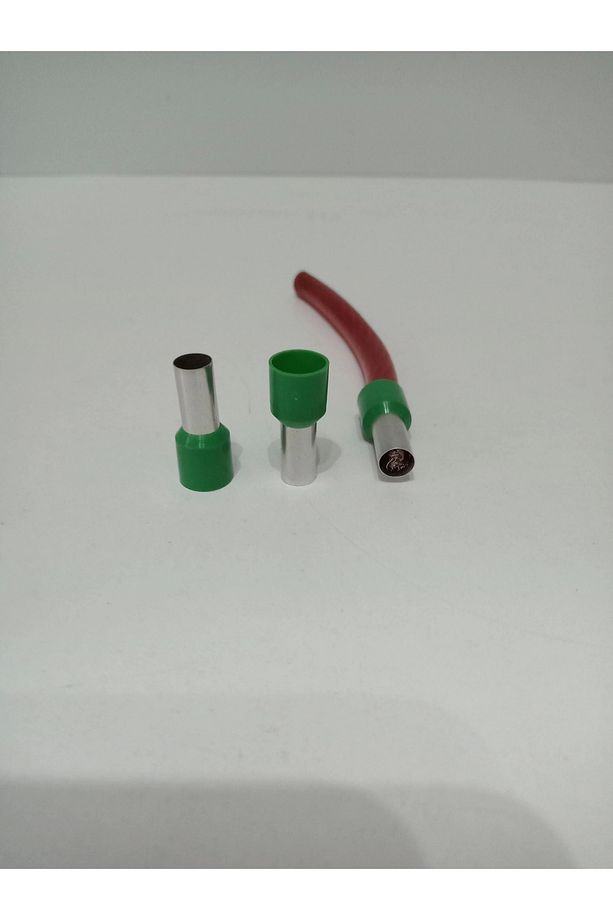 6ga Yalıtımlı Amfi Kablosu Ucu -16mm Izoleli Kablo Ucu -6ga Yüksük -2 Adet - 1