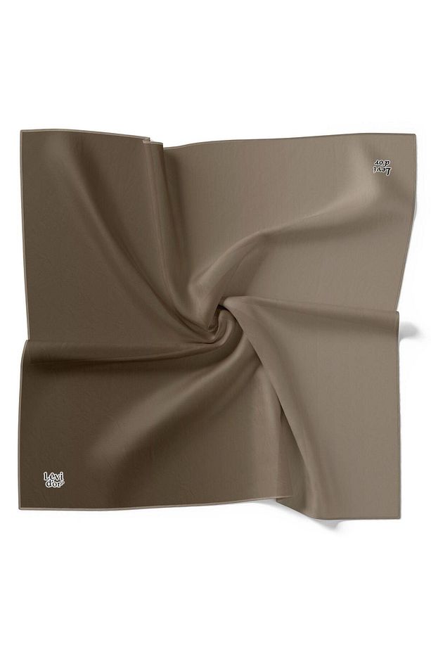 Twill Ipek Eşarp - Degrade - Vizon Taş - 2