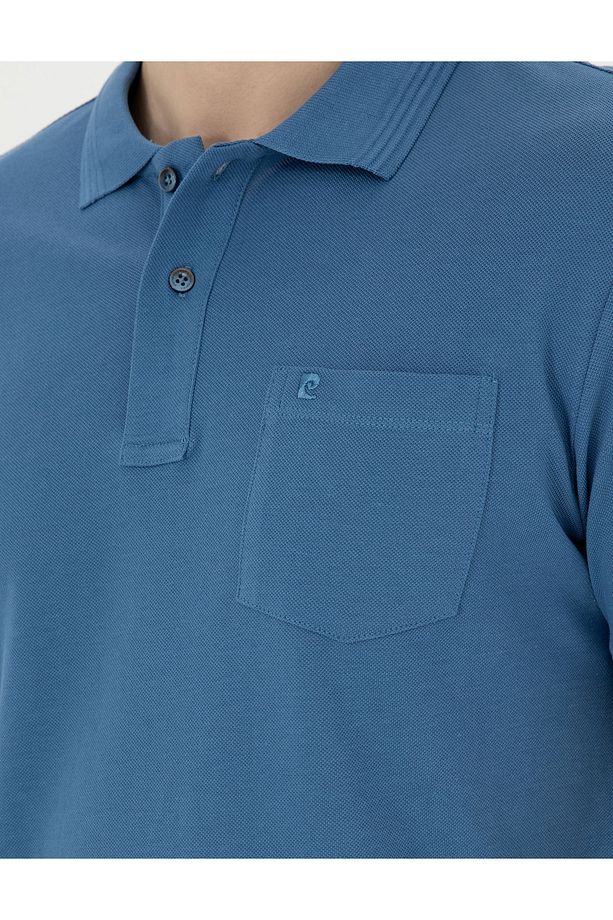 Koyu Mavi Regular Fit Basic Tişört 50280753-VR032 - 7