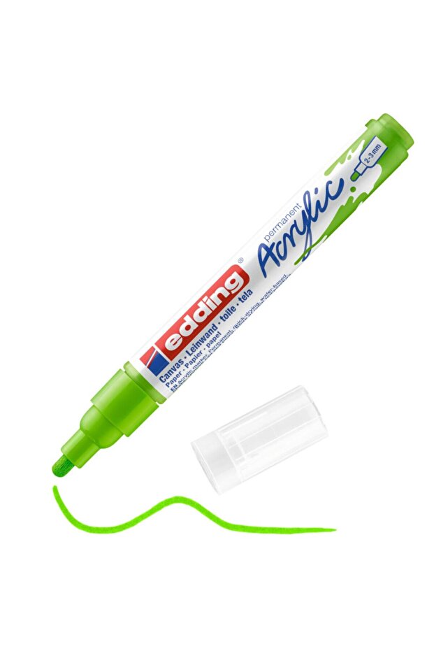 Edding ed5100927 acrylic marker medium tip 2.0-3.0mm yellow-green