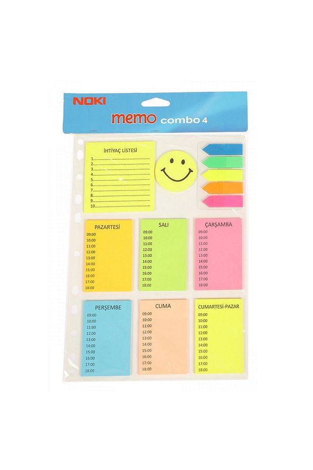 Memo Combo 4 Yapışkanlı Notluklar 12704 - 2