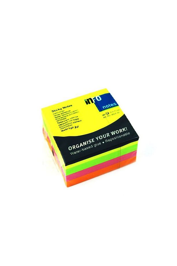 Info Notes 75x75 Parlak 4 Renk Küp Postit 320 Yaprak 565439 - 2