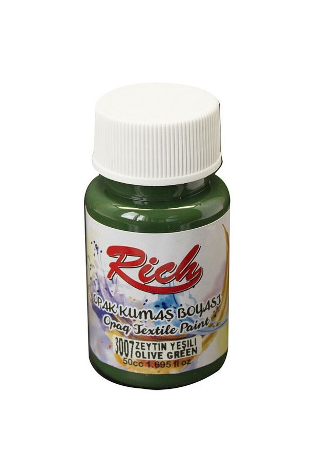 Rıch Akrilik Kumaş Boyası 01921 Zeytin Yeşil 50 Cc. - 2